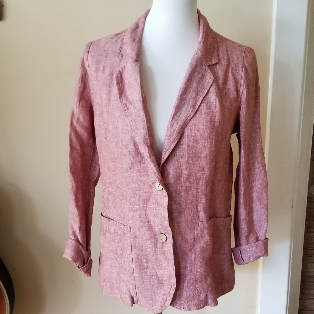 Jones and Co linen blazer